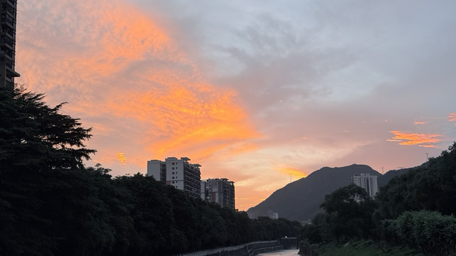 晚霞 调色盘